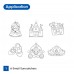 AM SD10P6-P: Amos Sun Deco Set - Princess 6 pcs